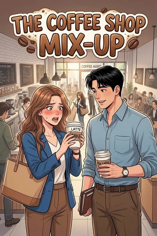 Cover of a comic about a first meeting at a coffee shop