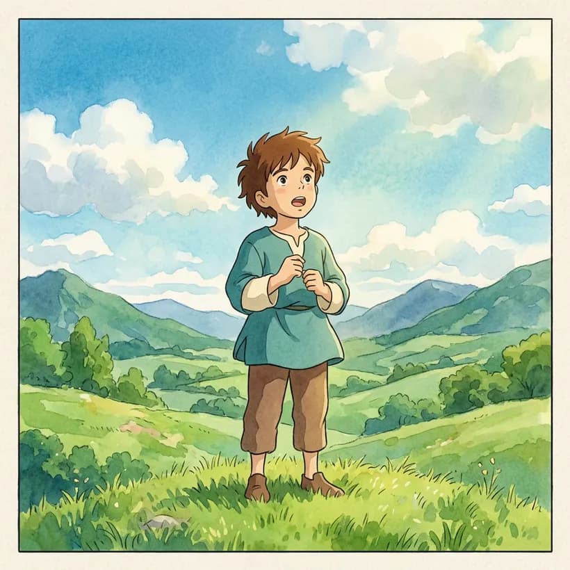 Anime Film comic art style example