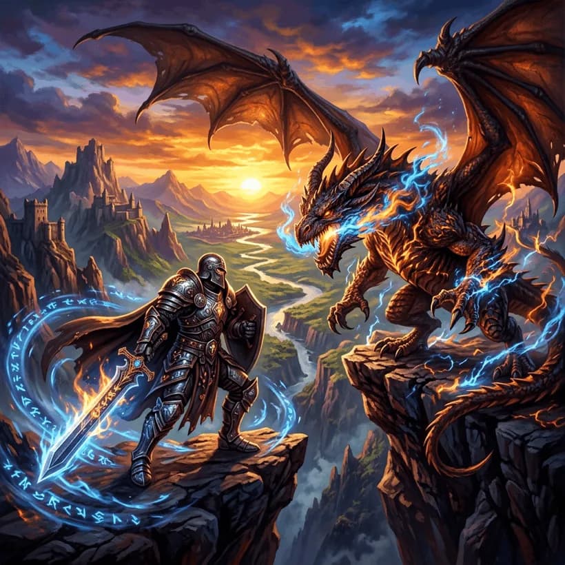 Fantasy Epic comic art style example