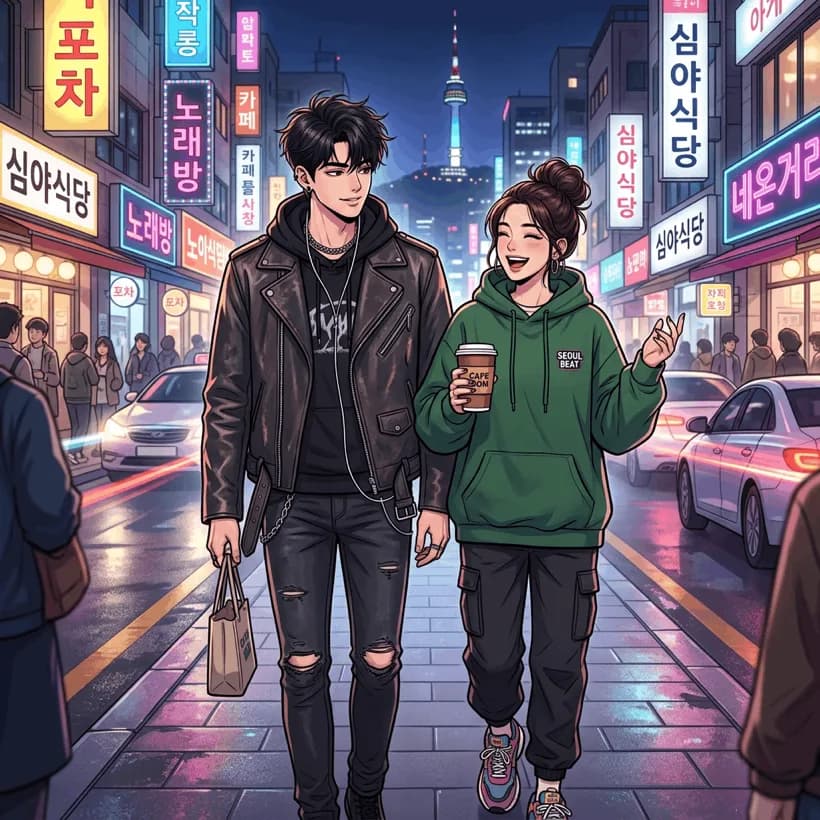 Manhwa comic art style example
