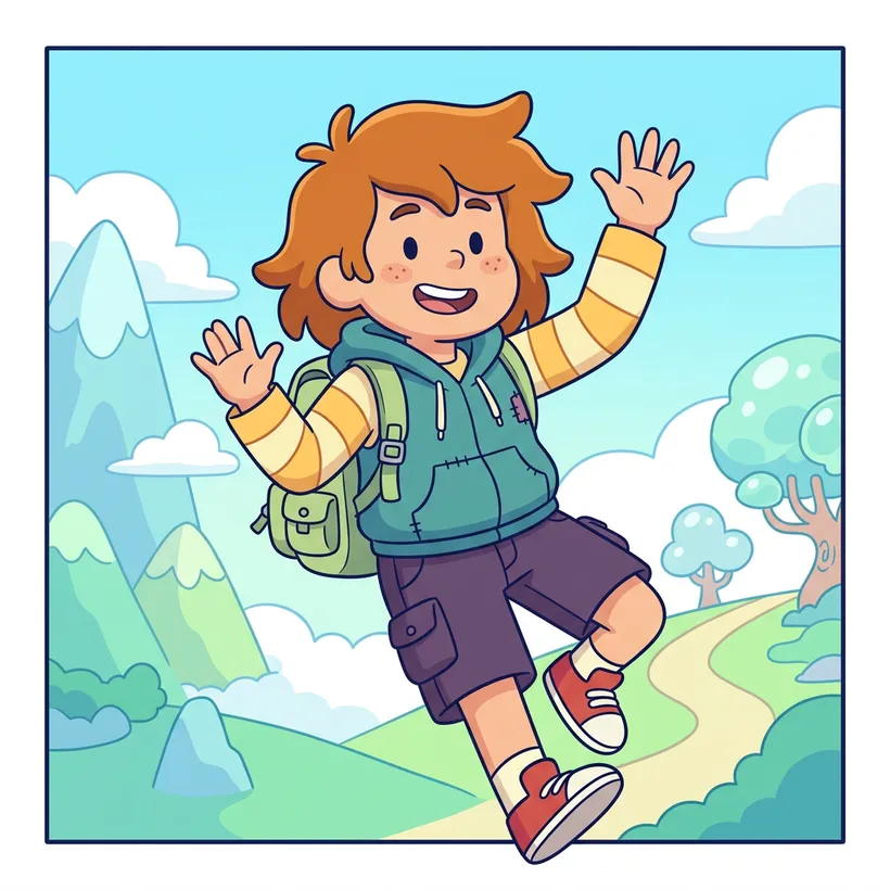 Modern Cartoon comic art style example