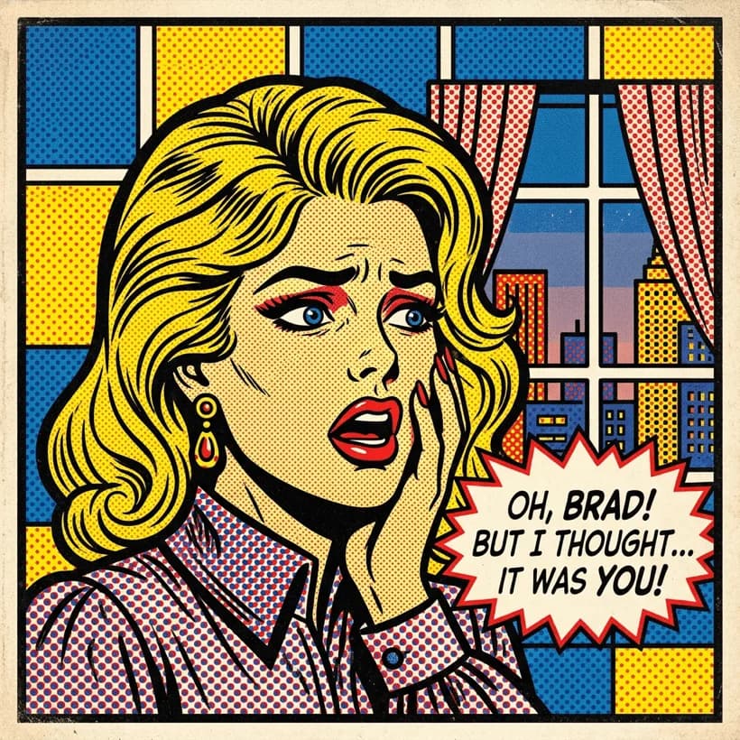 Retro Pop comic art style example