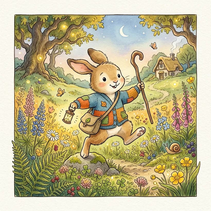 Storybook comic art style example
