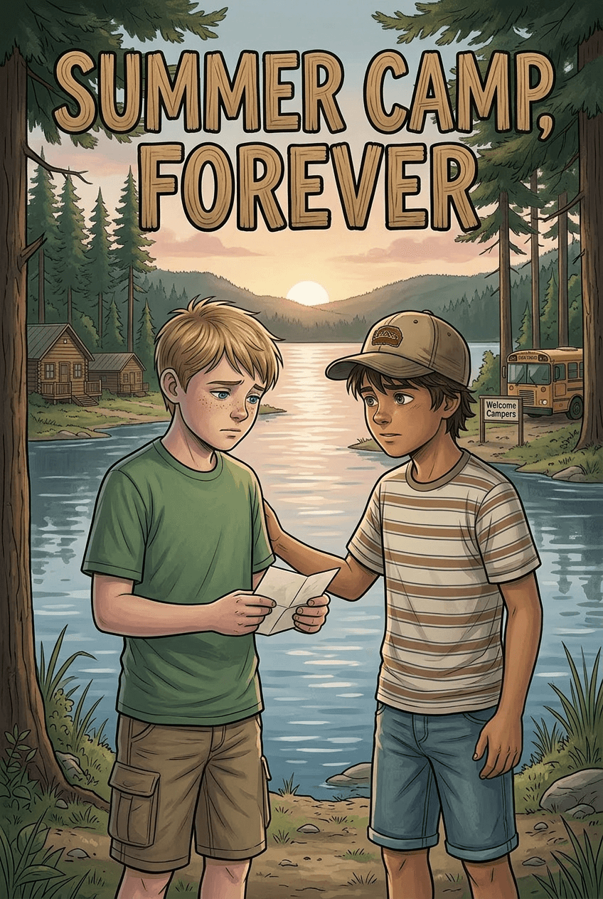 Summer Camp, Forever, a 5-page comic made with Comikaze
