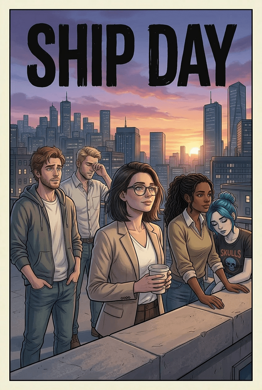 Ship Day, a 5-page comic made with Comikaze